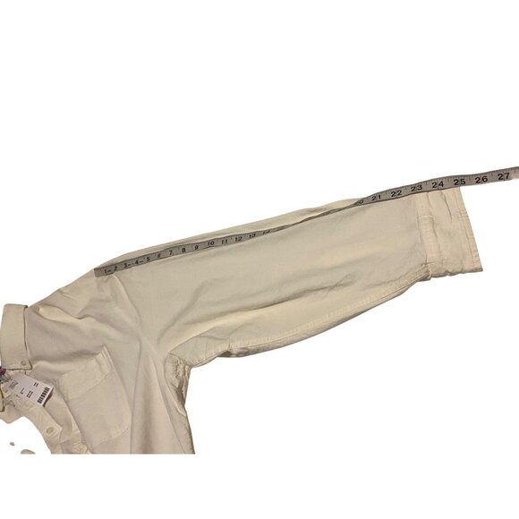 Urban Outfitters White Cotton Button-Up Shirt XL - Picture 6 of 11